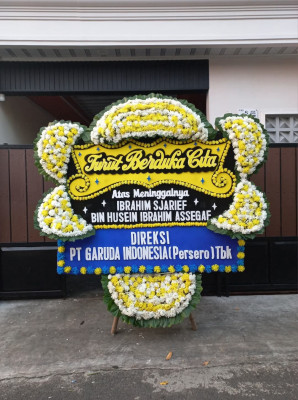 Papan Bunga Duka di Kartoharjo